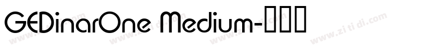 GEDinarOne Medium字体转换